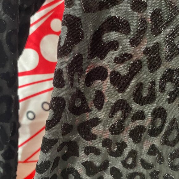 Velvet Sheer Leopard Bodysuit - Picture 8 of 11